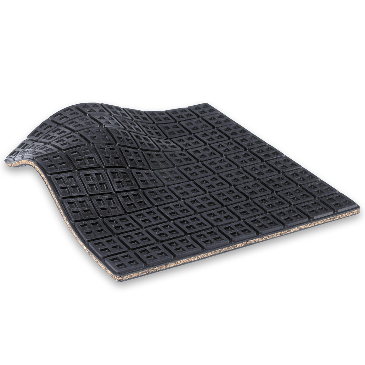 Rubber vibration isolation pads