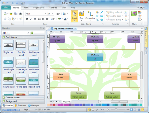 Generations family tree software free online